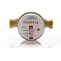 Schütz Warmwasserzähler Wohnungszähler Etagenzähler 80mm geeicht Schlösser