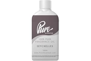 PURE SCENTED "Seychelles Fragrance Oil - 100ml Suitable for Candles, Soaps, Slime, diffusers, Cosmetics, Wax Melts"