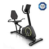 bicicleta estatica horizontal o vertical GRADO DE RESISTENCIA IDEAL: HiLevel-Widerstand con un total de 24 niveles y sistema de frenado magnético MagResist-Funktion con volante de alta calidad. Siempre bien conectado con soporte para tablet SmartCardio Studio y Kinompa-App.