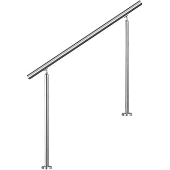 LZQ Edelstahl-Handlauf Geländer für Treppen Brüstung Balkon mit/ohne