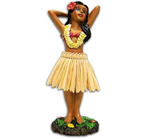 northcore hawaiian hula dashboard doll
