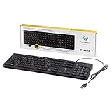 mac tastatur deutschland 107 extra flache Tasten (Standard Größe inkl. Nummer-Block), Hot-Tasten (Internet, E-Mail, Taschenrechner, Mein PC, Windows)