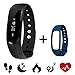 Produktbild Herzfrequenz Fitnessarmband,CAMTOA ID101HR Pulsuhr Aktivitätstracker Wasserdicht IP67 Fitness Armband - Schrittzähler,SMS Anrufe,Kalorienverbrauch,Kamera-Fernbedienung,ID Benachrichtigung,Musiksteuerung und Handy-Suchfunktion Schwarz+ balu Ersatzarmband
