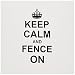 Produktbild Keep Calm und Zaunpfosten auf – Carry On – Geschenk – Grußkarte, 15,2 x 15,2 cm, Single (GC 157719 _ 5)