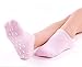 Makhry SPA Moisturizing Gel Socks with Vitamin E For Dry Cracked Heel Care Skin Repair Therapy Treatment Comfy Recovery Socks (Pink)