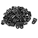 Produktbild sourcing map 50Pcs Schwarz Kunststoff R Typ Kabelklemme für 9mm Durchmesser Draht Schlauch de