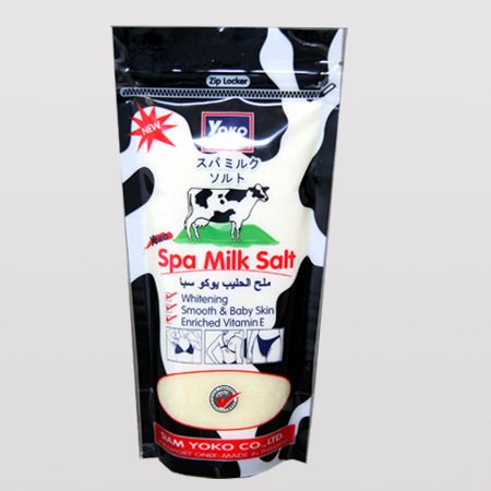YOKO Spa Milk Salt Whitening Smooth Enriched Vitamin E Body Scrub 300g./10.7oz.