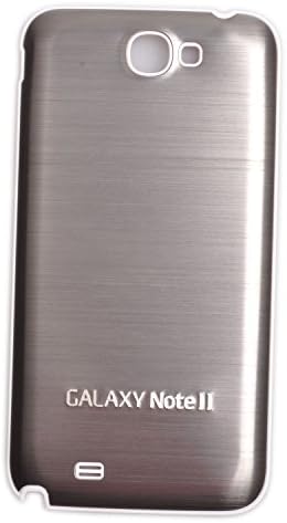 Voguecase Hard Rear Door Back Replacement Battery Housing Case Cover with Brushed Metal Texture Design for Samsung Galaxy Note 2 N7100 (Gray) + Free Universal Screen-stylus