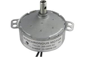 CHANCS Electric Gear Synchronous Motor TYC-50 AC 220V 15-18r/min CW Large Torque Small AC Motor for Electric Fireplac Microwave Oven