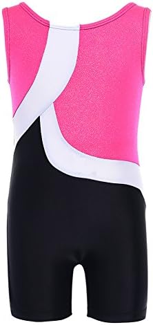 Ephex Child One-piece Sparkle Sleeveless Yoga Athletic Biketard Leotard 6T