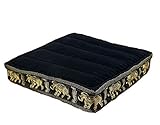 livasia Kapok Bodensitzkissen, Sitzkissen, Meditationskissen, Yogakissen (schwarz/Elefanten) livasia Kapok Bodensitzkissen, Sitzkissen, Meditationskissen, Yogakissen (schwarz/Elefanten)