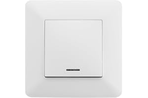 Zenitech - Interrupteur va et Vient + Voyant Artezo 10A - Blanc