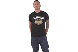 Madness T Shirt Est 1979 Crest Band Logo Official Mens Black