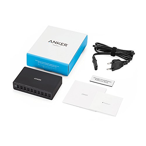 Anker PowerPort 10 - Cargador de red con conexi n USB para smartphones y tablets Apple y Android 60 W 10 puertos USB para iPhone 6S 6S Plus 6 6 Plus iPad Pro iPad Air 2 Mini 3 Galaxy S6 S6 Edge y otros color negro y blanco reviews Anker PowerPort 10 - Cargador de red con conexi n USB para smartphones y tablets Apple y Android 60 W 10 puertos USB para iPhone 6S 6S Plus 6 6 Plus iPad Pro iPad Air 2 Mini 3 Galaxy S6 S6 Edge y otros color negro y blanco