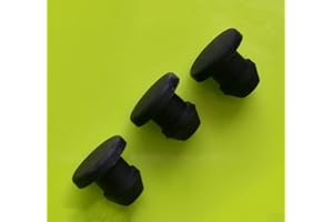 GatherTOOL 10 pièces/Ensemble Noir 4.5mm à 50.6mm Bouchons en Caoutchouc de Silicone T Type Couvercle de Prise Joint encliquetable Obturation Embouts Bouchon d'étanchéité (Color : 10pcs, Size : 7mm)