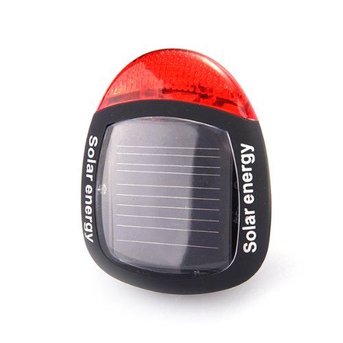 Solar Rückleuchte 2 LED Rücklicht Fahrrad Rücklampe Lichtfarbe: rot 3 Modi - 2
