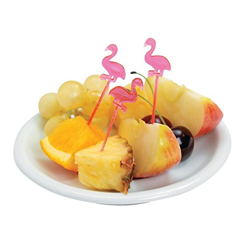 72 x Flamingo Picks Party Picks Sommer Picks Sommerparty Käsepiecker Spieße Hawaii Sommerparty - 2
