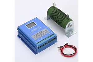 GENWAY Regolatore di carica ibrido da 1600 W, con funzione di ricarica del generatore di vento da 1000 W e pannello solare da 600 W, 12 V, 24 V, con regolatore di carica