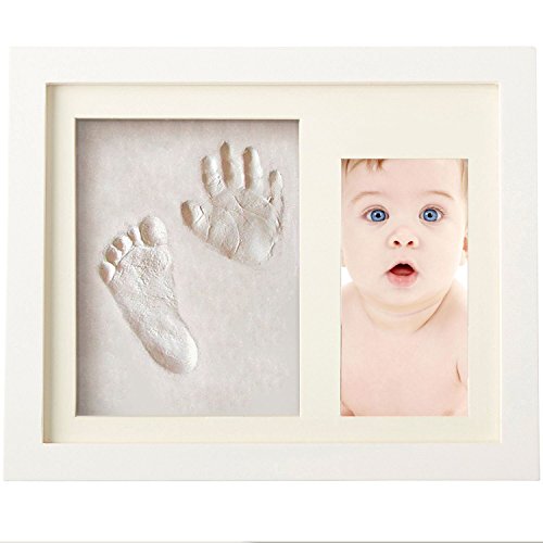 Handabdruck Baby Fußabdruck Bilderrahmen Baby Abdruck Geschenk für Neugeborene Andenken des Rahmen - 4
