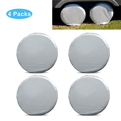 Preisvergleich Produktbild CANAVA Reifenabdeckung Schutzhülle langlebig tragbar wetterbeständig elastisches Design Sonnencreme wasserdicht Autoreifenschutz