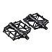 Produktbild Wafalano Aluminum Alloy Bicycle Pedals, Pair Ultralight Aluminum Alloy Bicycle Pedals Mountain Bike Pedal MTB Road Cycling Riding Alloy Wellgo Pedal Treadle Black