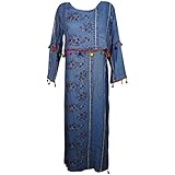Indiatrendzs Women's Dresses Rayon Printed Short Sleeve Boat Neck Pompom Maxi Dress (Chest 42)