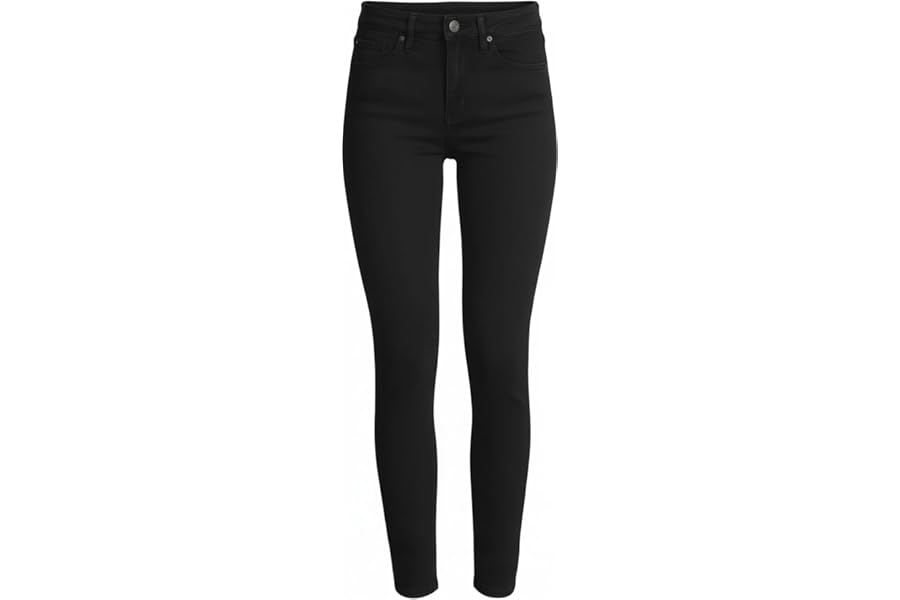 Pretty Attitude Womens Regular Fit Jeans Slim Stretch Ladies Denim Pants Girls Trousers with Pockets