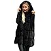 Produktbild Staresen Damen ärmellose Kapuzenmantel einfarbig Plus größe warme Lange wollmantel große lässig Tops Winter Hoodie Sweatshirt Coat beiläufig mentel