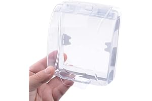 Domeilleur Wasserdichte Abdeckung für Klingelknopf, transparente Schutzhülle, kabellos, Wandhalterung, Klingelschutz für den Außenbereich, Regen, wasserdichte Schutzhülle für Türzugangskontrolle