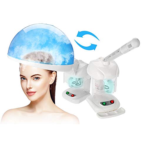2 En 1 Hair Facial Steamer Gesichtssauna Ozono Y Vapor Gesichtsdampfer Gesichtsdampfer Salon Spa Dampfende Hautpflege Máquina Para La Cara Personal - 