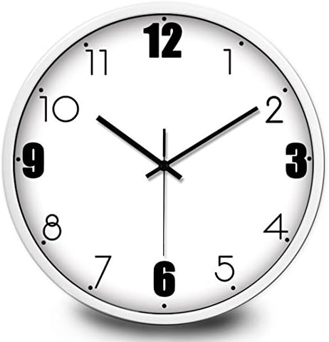 San Tai@Silence stylish simple wall clock creative living room quartz clock digital bedroom modern simple 14inch