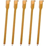 Bamboo Wooden Back Scratchers, 17in, Pack of 5, Best for Pregnant Women and People Who Need Longer Hands, Provide Instant Relief from Itching,Good Practical and Novel Gifts for Friends and Family