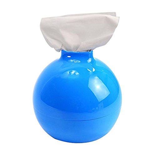 E821 Tipo Bomba Papel Pot, Papel Higiénico y Servilletas Titular, Caja de Pañuelos - Adecuado para la Familia, Hotel y Casa de Huéspedes! Azul