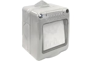 BLENDEND Interruttore impermeabile IP55, 10 A, 250 V, ideale per esterni e ambienti umidi, protegge circuiti elettrici da acqua e polvere.