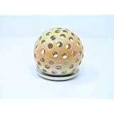 Handgefertigte Leuchter Kugel mit Teller, Keramik, Unikat, D: 10cm