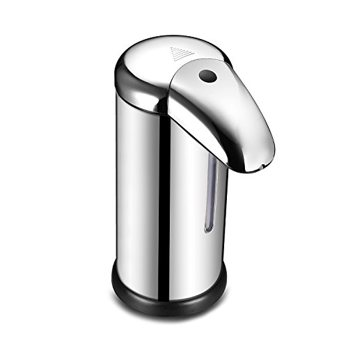 Tinxi® 500ml Automatische Seifenspender Berührungslose Infrarot-Sensor Seifenspender, Edelstahl Spender für Flüssigseife, Shampoo, Lotion, etc. … - 2
