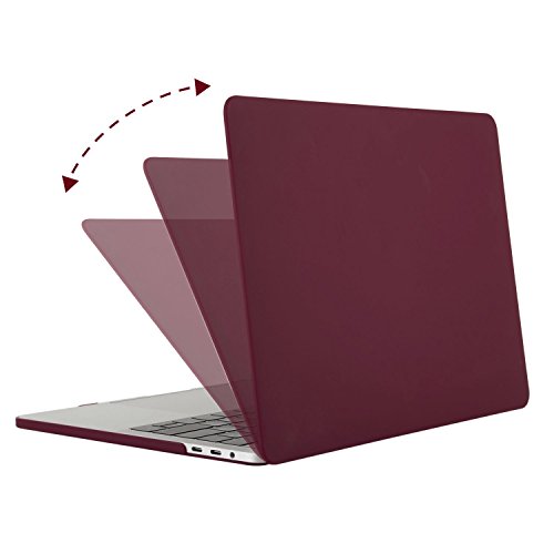 MOSISO MacBook Pro 15 Hülle 2016 – Ultra Slim Hochwertige Plastik Hartschale Tasche Schutzhülle Snap Case für NEUESTE MacBook Pro 15 Zoll (2016 Freisetzung) A1707 mit Touch Bar and Touch ID, Weinrot - 4