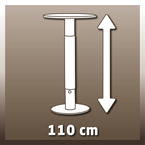 Einhell Stehtisch mit integrierter Elektro Heizung BTH 1500 (1500 Watt, 110 cm Höhe,˜ 60 cm Tischplatte, geräuschlos, für Bistro, Garten und Party) - 6