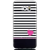 Samidy Galaxy S6 Edge Case, [Love Heart] Protective TPU Gel Case for Samsung Galaxy S6 Edge with Screen Protector