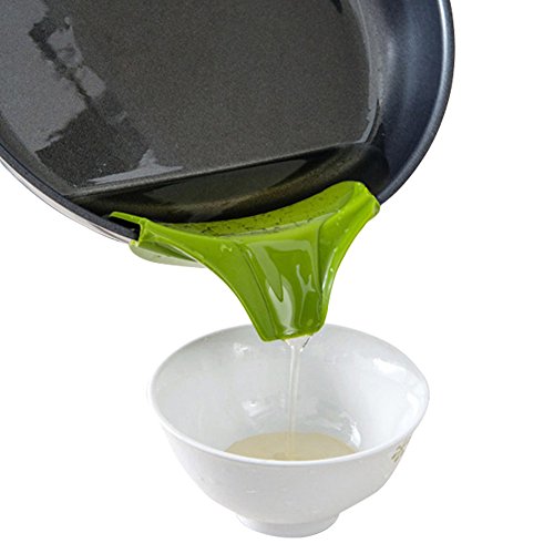 SwirlColor Küchenhelfer Silikon Ausgusstülle Mess freies Ausgießen Flüssigkeit Suppe Öl aus Schüsseln Pfannen Töpfe