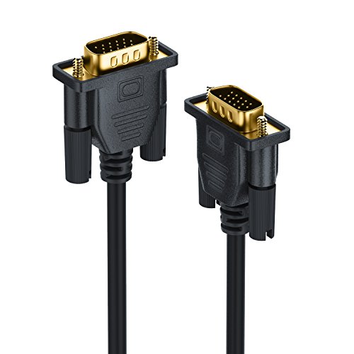 Uplink – 3m HQ Full HD VGA Kabel | D-Sub-Stecker | S-VGA zu S-VGA Videokabel | 1080p Full HD | Knickschutz | vergoldete Kontakte | 3-fach geschirmt | schwarz - 2