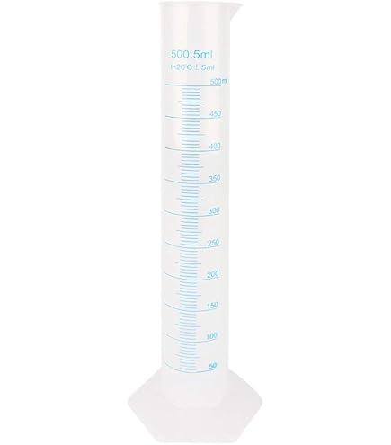 Set 8 Cilindri Graduati In Plastica - 10ml, 25ml, 50ml, 100ml Per Laboratorio, Cucina, Misurazione Liquidi - Foto 1