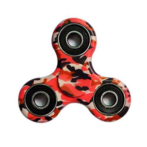 EVERMARKET New Style Premium Tri-Spinner Fidget Toy With Premium Hybrid Ceramic Bearing,Red Camo