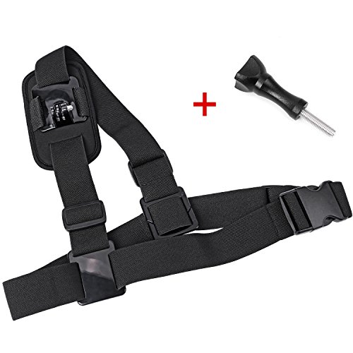 Hapurs Chest Schultergurt Berg Harness Einzel-Schulter-Videokamera -Schulter-Brustgurt Unterstützt Gurt für GoPro Hero 2 3, GoPro HD, GoPro HERO 3+, GoPro Hero 4, Sj4000 Kamera - 2