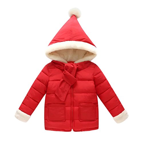 Daunenjacke Mäntel Baby Mäntel Herbst Mädchen Jacken Warme Kinder Coats SOMESUN Bekleidung 2017 (24 Monate, Rot)