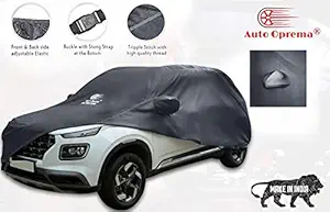 Auto Oprema Grey with Mirror Matty Car Body Cover Compatible with Renault Kiger Car Bumper to Bumper Accurately.