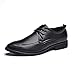 Produktbild Jingkeke Herren Classic Business Oxfords Lässige Britische Leder Spitzschuh Schuhe auffällig (Color : Schwarz, Größe : 39 EU)