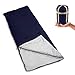Produktbild Bessport Ultralight Schlafsack, 3 Jahreszeiten Deckenschlafsack mit Kompressionsgurte für Camping Indoor Outdoor Erwachsene Blau