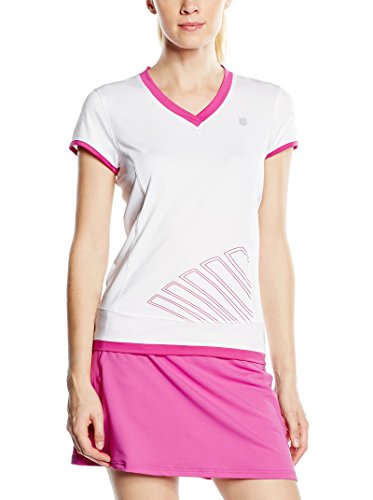 Preisvergleich Produktbild K-Swiss T-Shirt Bigshot Capsleeve weiß / pink S