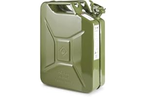 OIPPS Invopak 20 Litre Metal Jerry Can, UN Approved Can for Petrol, Diesel, Fuel in Green